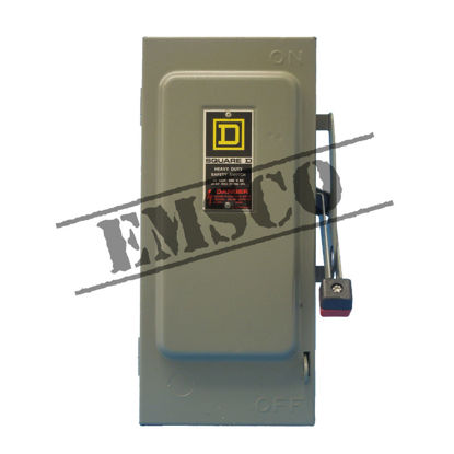 Picture of Square D 30 Amp 600 Volt Non-Fusible Safety Switch R&G