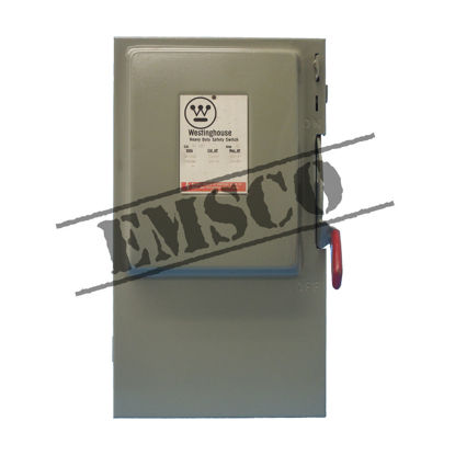 Picture of Westinghouse 60 Amp 600 Volt Non-Fusible Safety Switch R&G