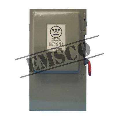 Picture of Westinghouse 30 Amp 600 Volt Non-Fusible Safety Switch R&G