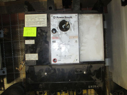 Picture of THPMM5616 GE Power Break Breaker 1600 Amp 600 VAC W/Aux. W/Shunt (Broken Handle) M/O
