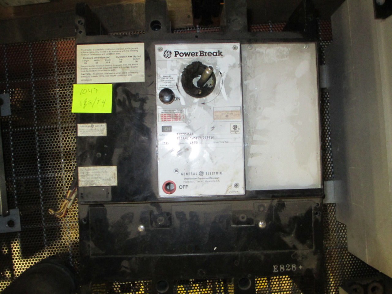 Picture of THPMM5616 GE Power Break Breaker 1600 Amp 600 Volt AC M/O