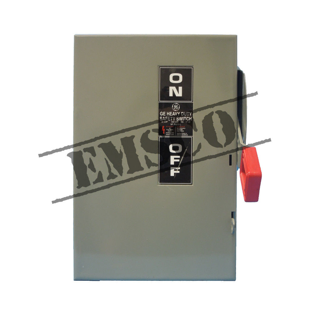 Picture of General Electric 30 Amp 600 Volt Non-Fusible Safety Switch R&G