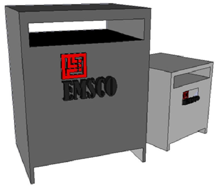 Picture of SBA 12 KVA 400-230 Volt 3 Phase Low Voltage Dry Type Transformer R&G