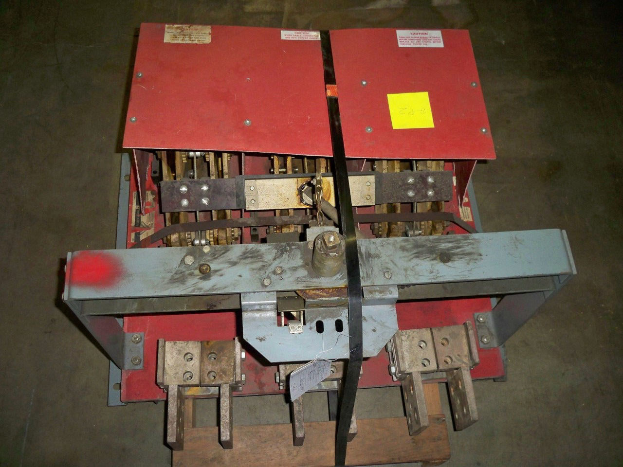 Picture of Square D Pressure Contact Switch BLO34400 | 4000 Amp 480 Volt | Red Back Plate