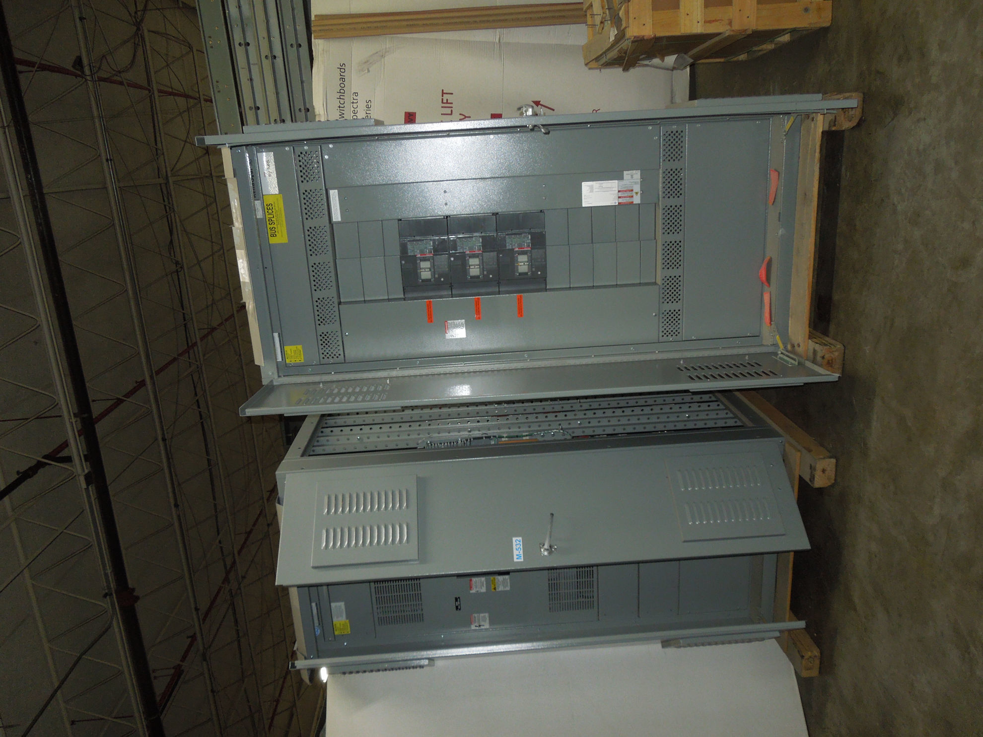Picture of General Electric Power Break II Switchboard SSD406440 | 4000 Amp Main Breaker | 480Y/277V 3-Phase 4-Wire | NEMA 3R New Surplus