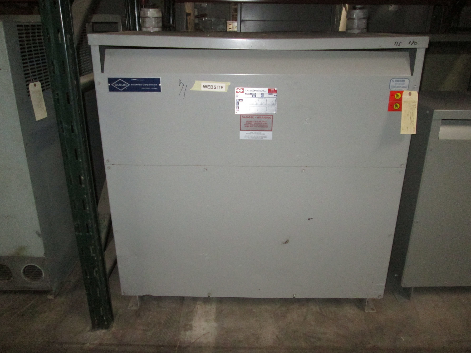 Picture of Olsun 175 KVA 460-460Y/266 Volt 3 Phase Low Voltage Dry Type Transformer R&G