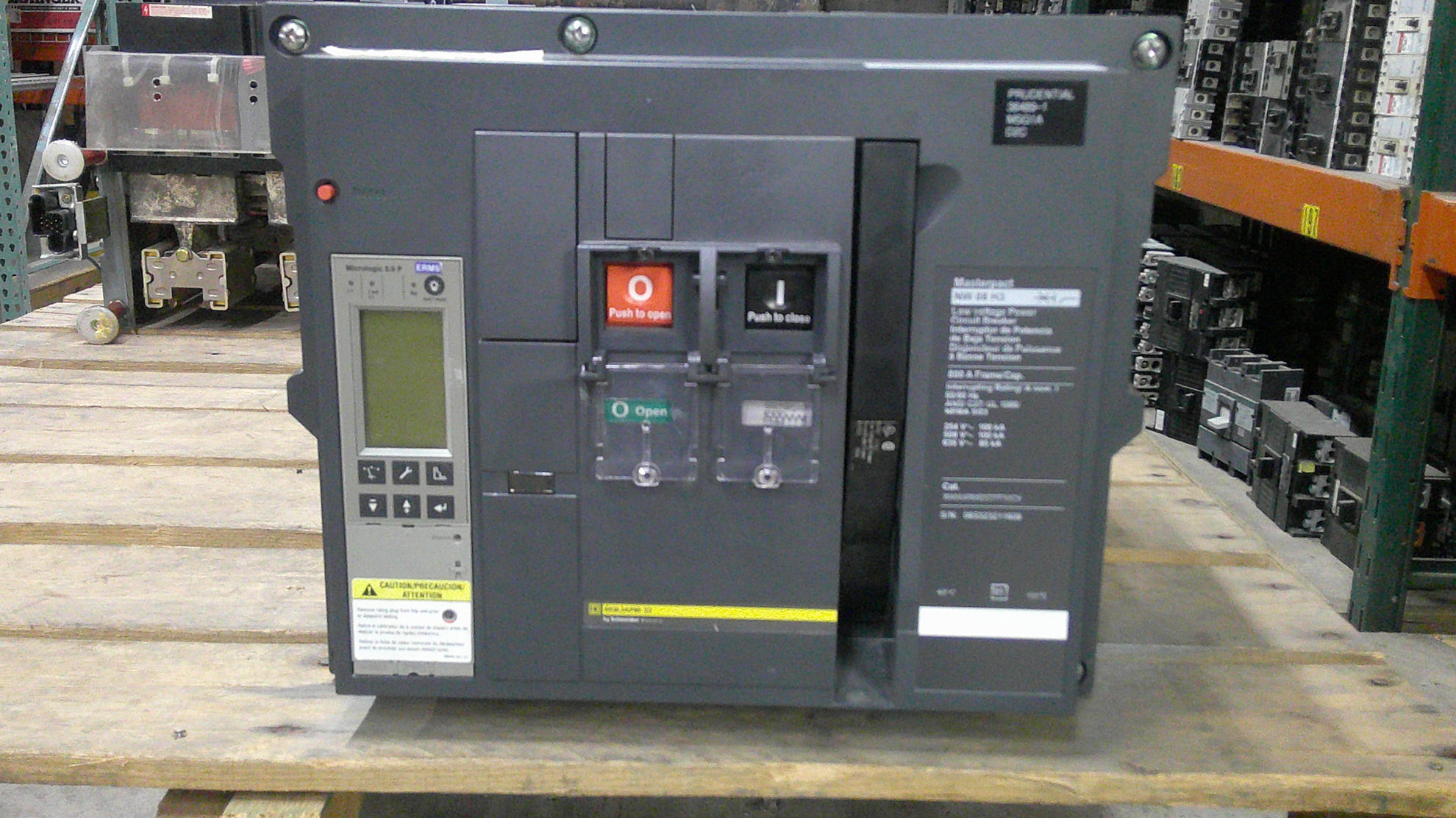 Picture of Square D MasterPact NW08H3 Circuit Breaker 800 Amp 600 Volt AC E/O D/O