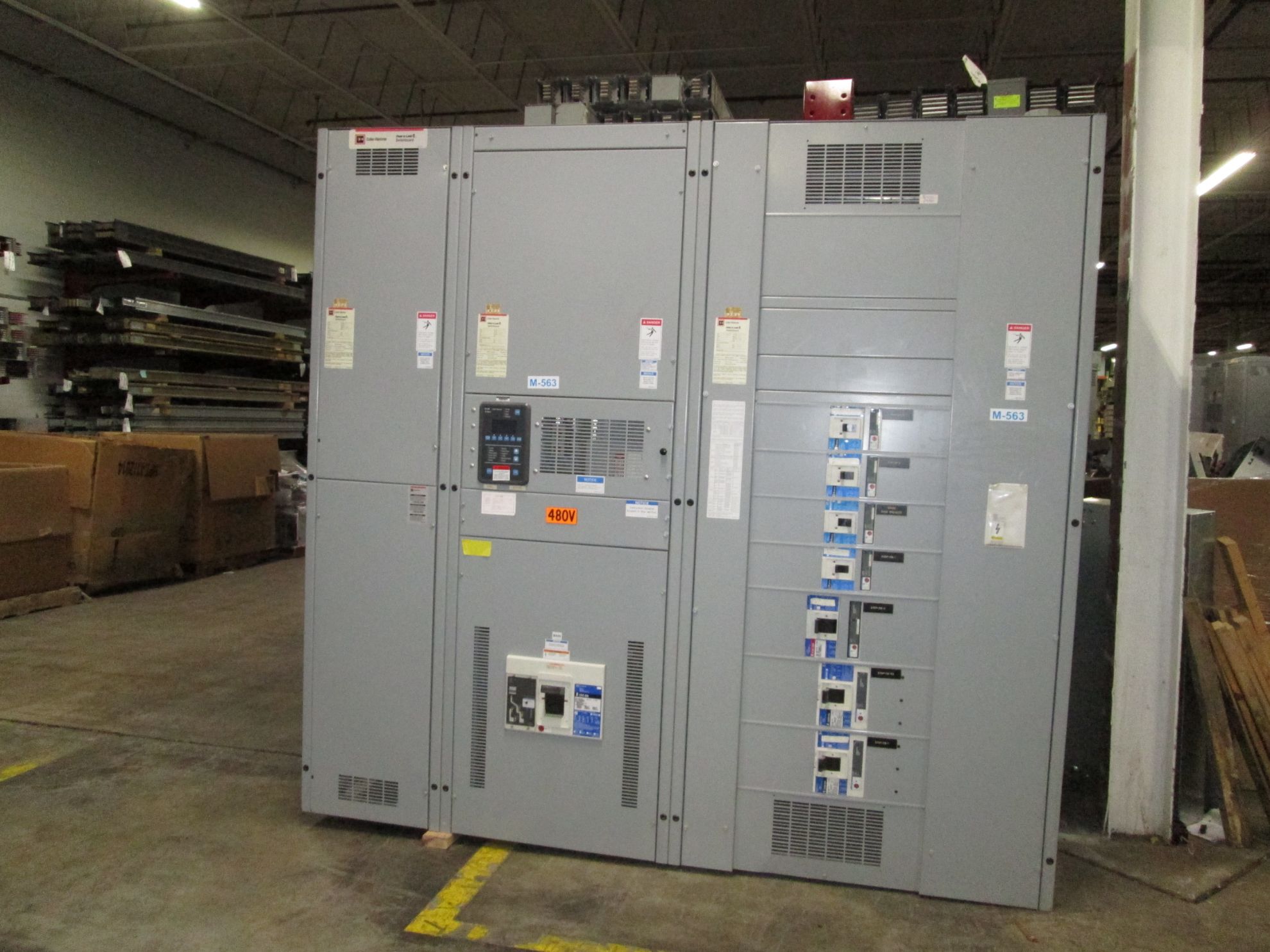 Picture of Cutler-Hammer Pow-R-Line Switchboard CRD316T36W Main Breaker 1600 Amp 480Y/277 Volt 3Ph 4W NEMA 1 R&G