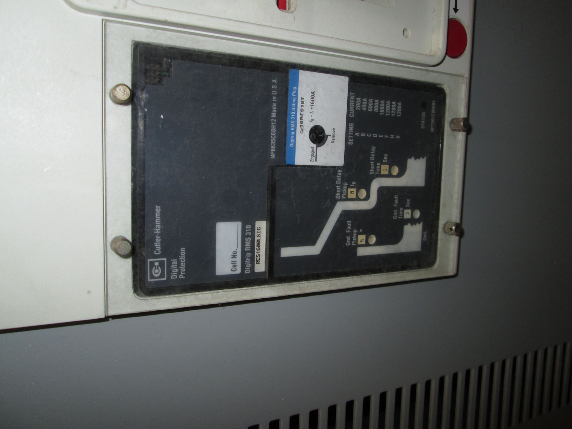 Cutler-Hammer Pow-R-Line Switchboard CRD316T36W | 1600 Amp Main Breaker ...