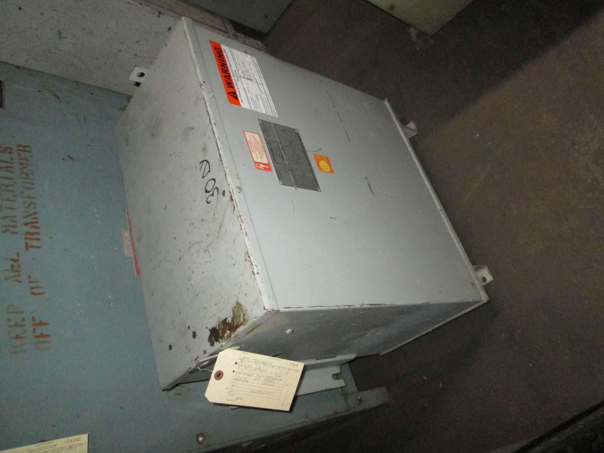 Picture of Westinghouse 30 KVA 480-208Y/120 Volt 3 Phase Low Voltage Dry Type Transformer R&G