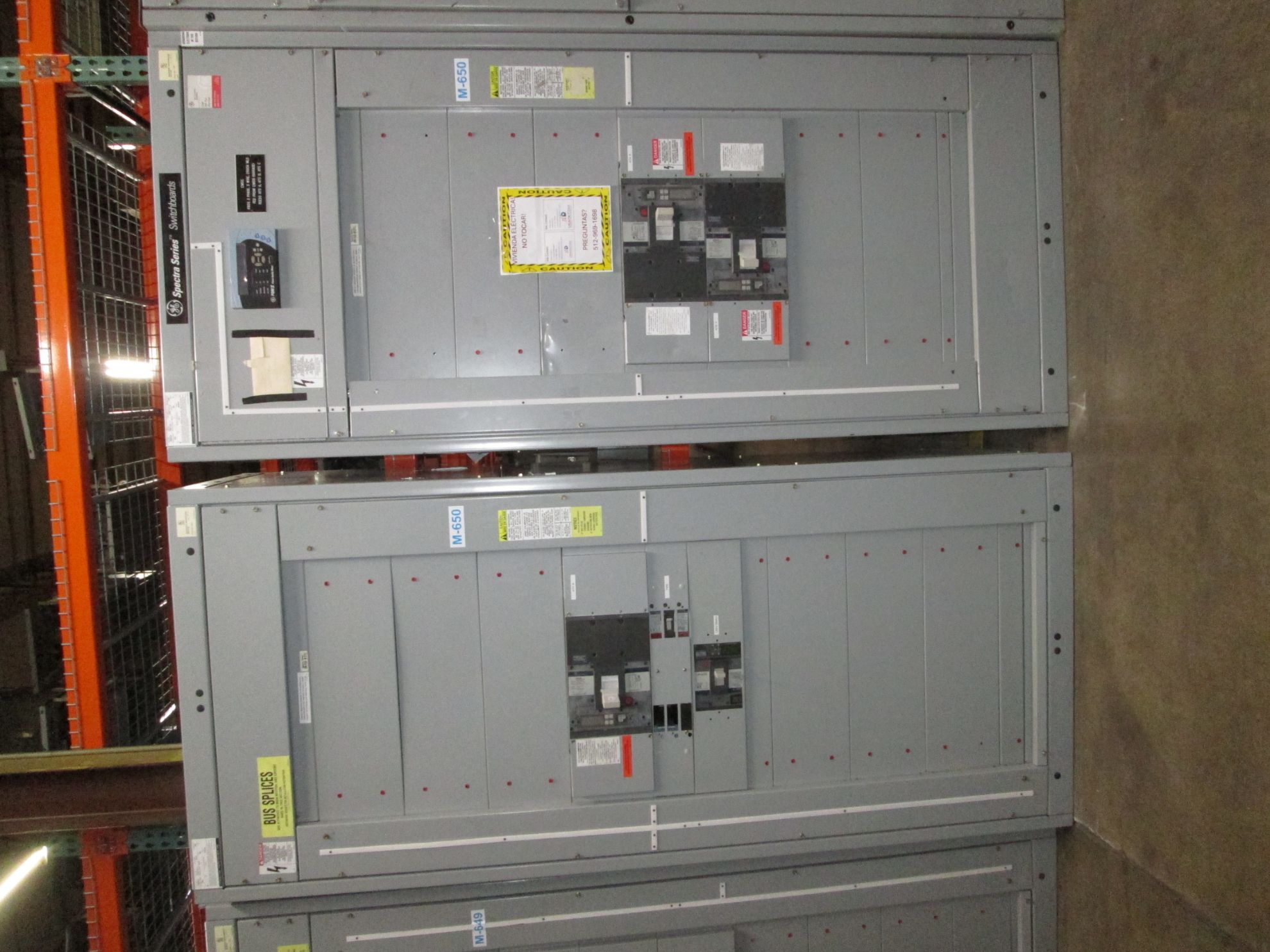 Picture of General Electric Spectra Series Switchboard | 2500 Amp Main Lug Only | 480V 3-Phase 3-Wire | NEMA 1 R&G