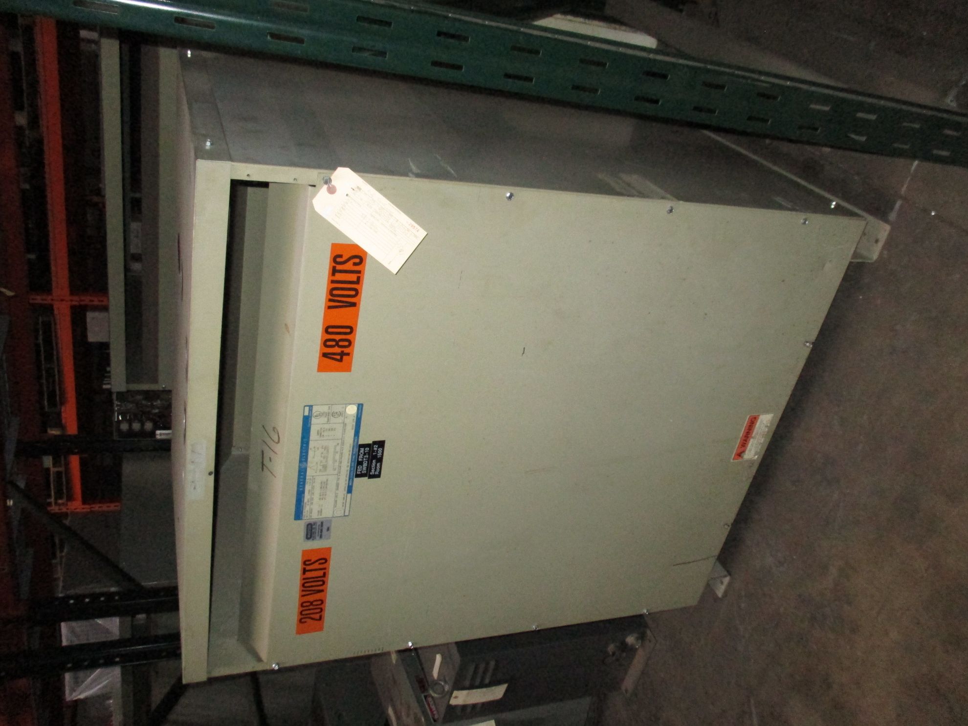 Picture of General Electric 300 KVA 208-480Y/277 Volt 3 Phase Low Voltage Dry Type Transformer R&G