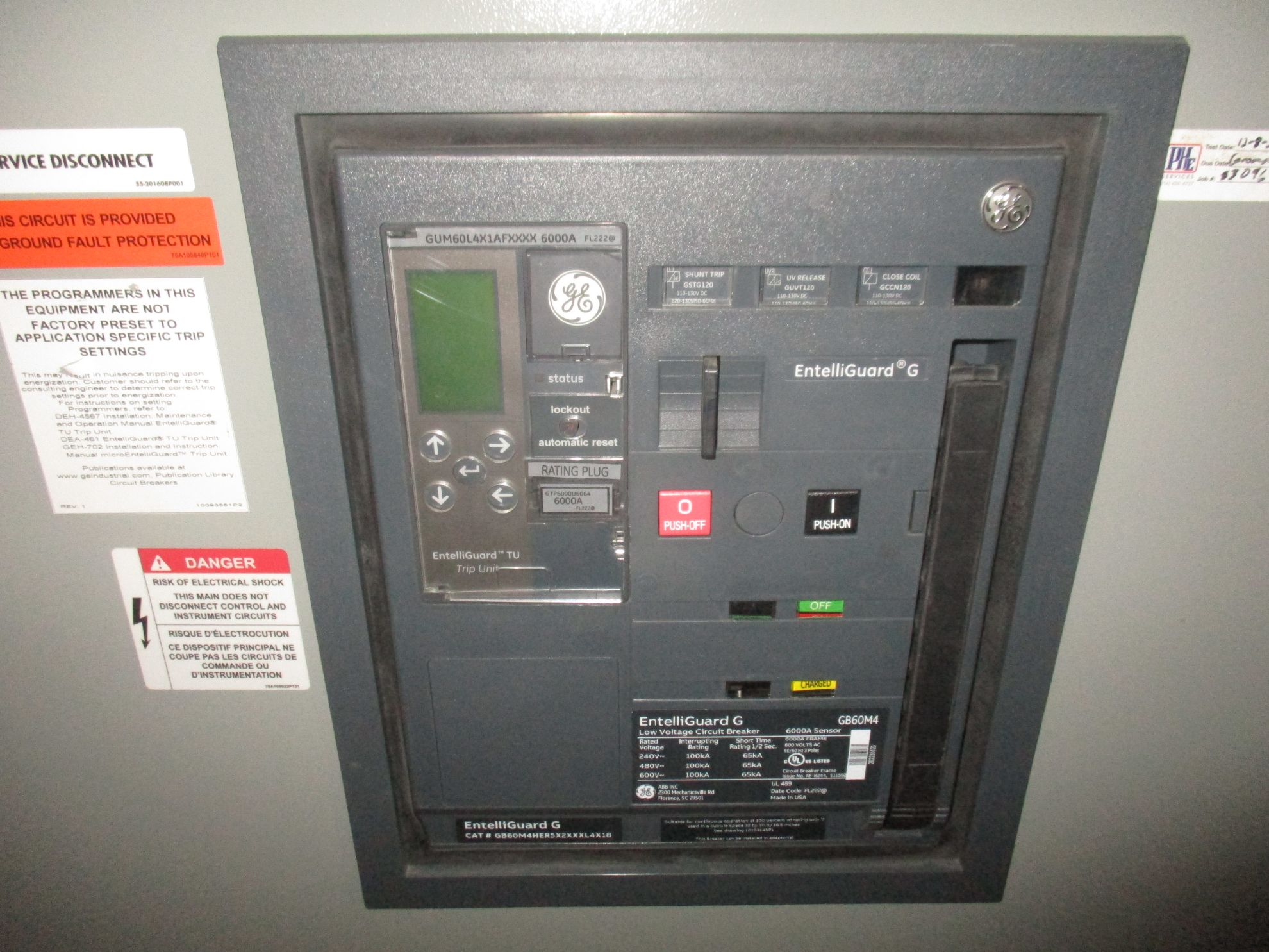General Electric Spectra Series Switchboard GB60M4 | 6000 Amp Main ...