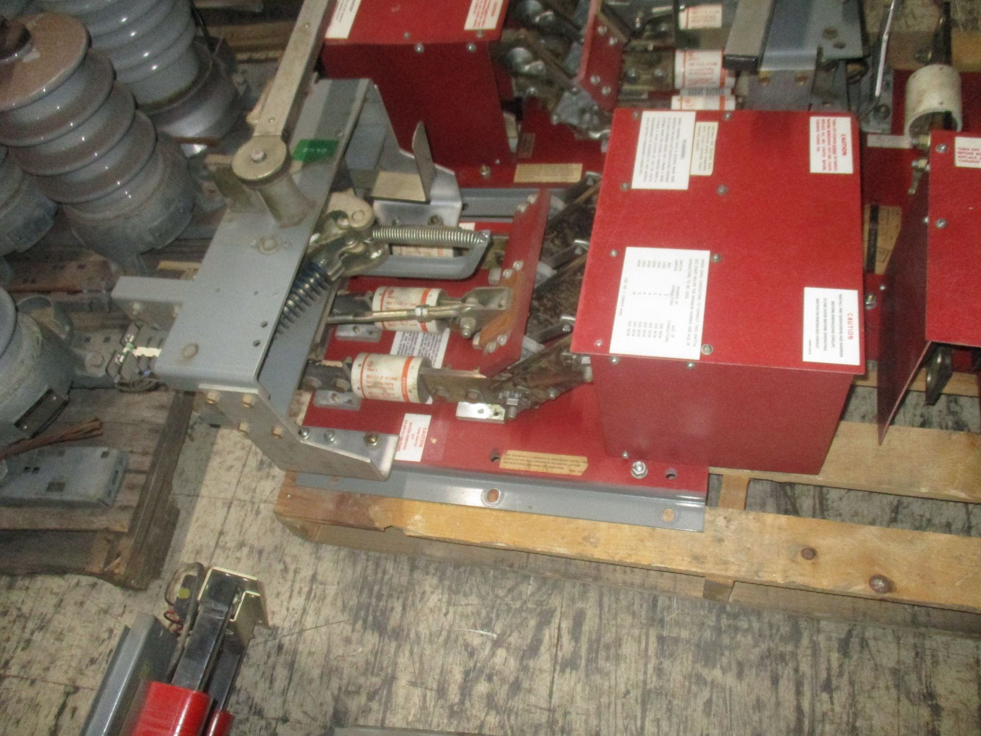 Picture of Square D Pressure Contact Switch BLO34120 | 1200 Amp 480 Volt | Red Back Plate W/ ST