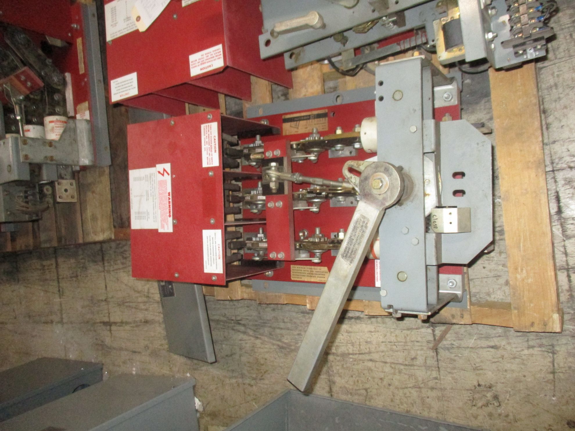 Picture of Square D Pressure Contact Switch BLO34120 | 1200 Amp 480 Volt | Red Back Plate