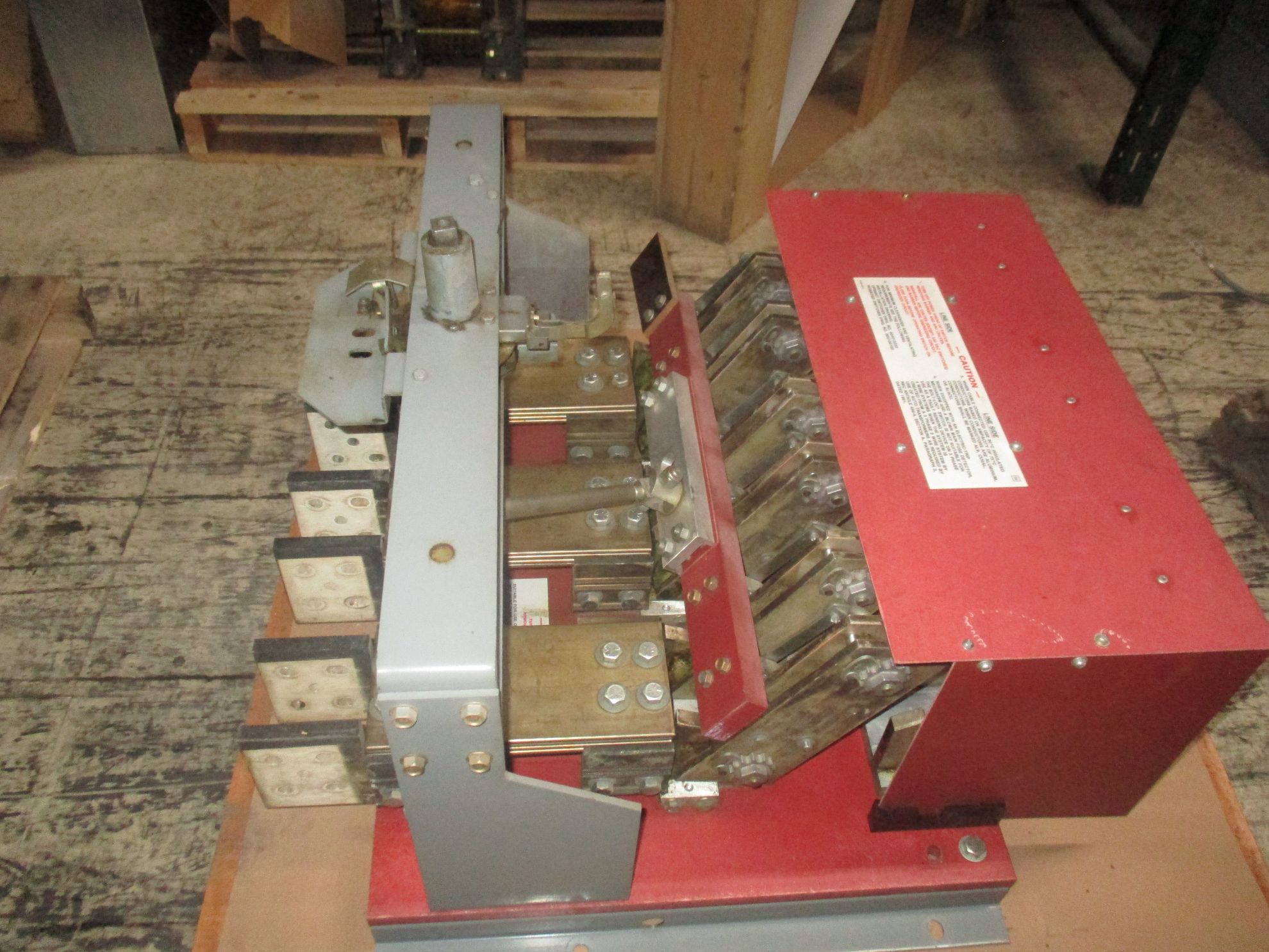 Picture of Square D Pressure Contact Switch BLO32400 | 4000 Amp 240 Volt | Red Back Plate