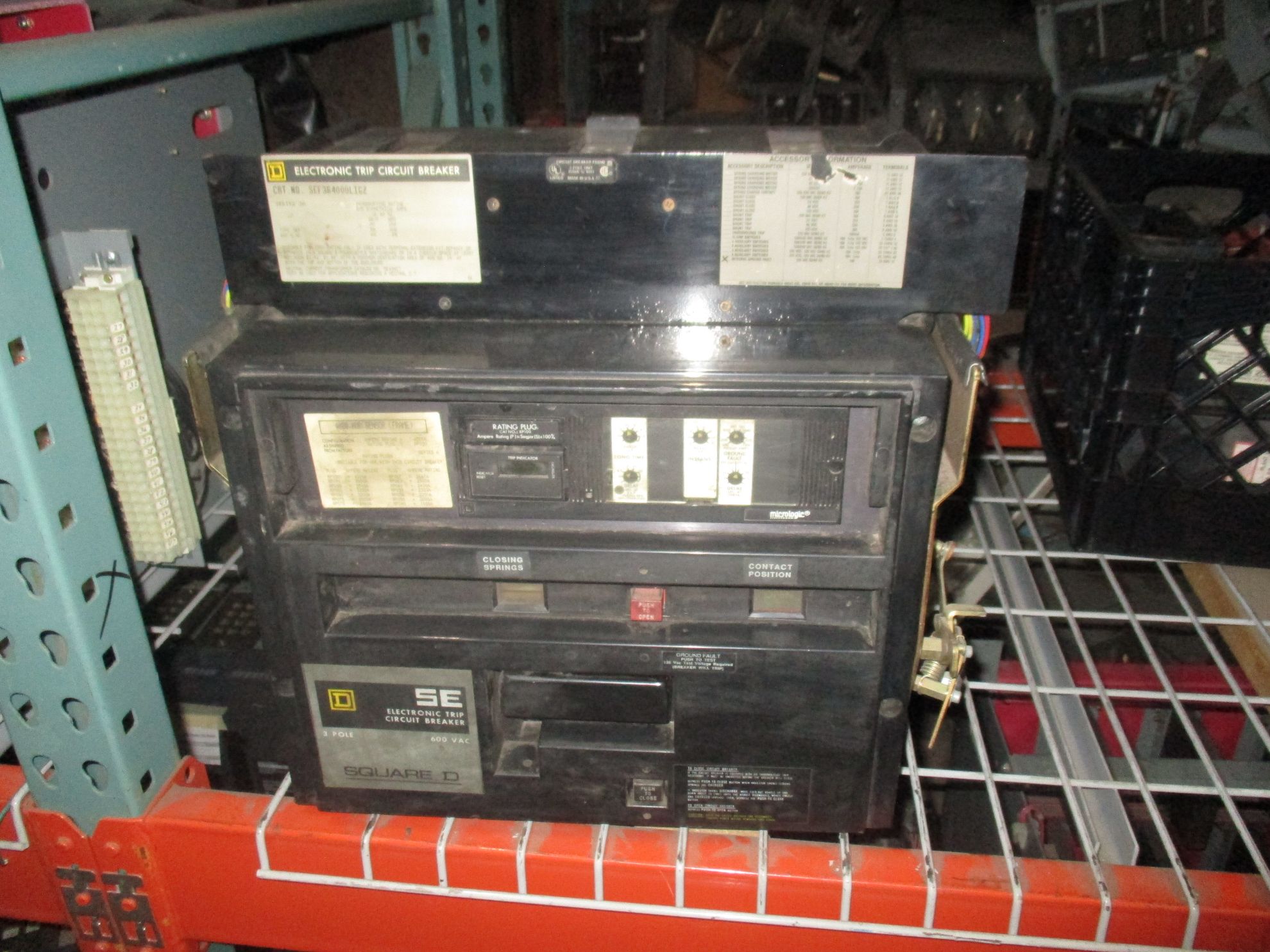 Picture of Square D SE Electronic Trip Circuit Breaker 4000 Amp 600 Volt AC M/O F/M