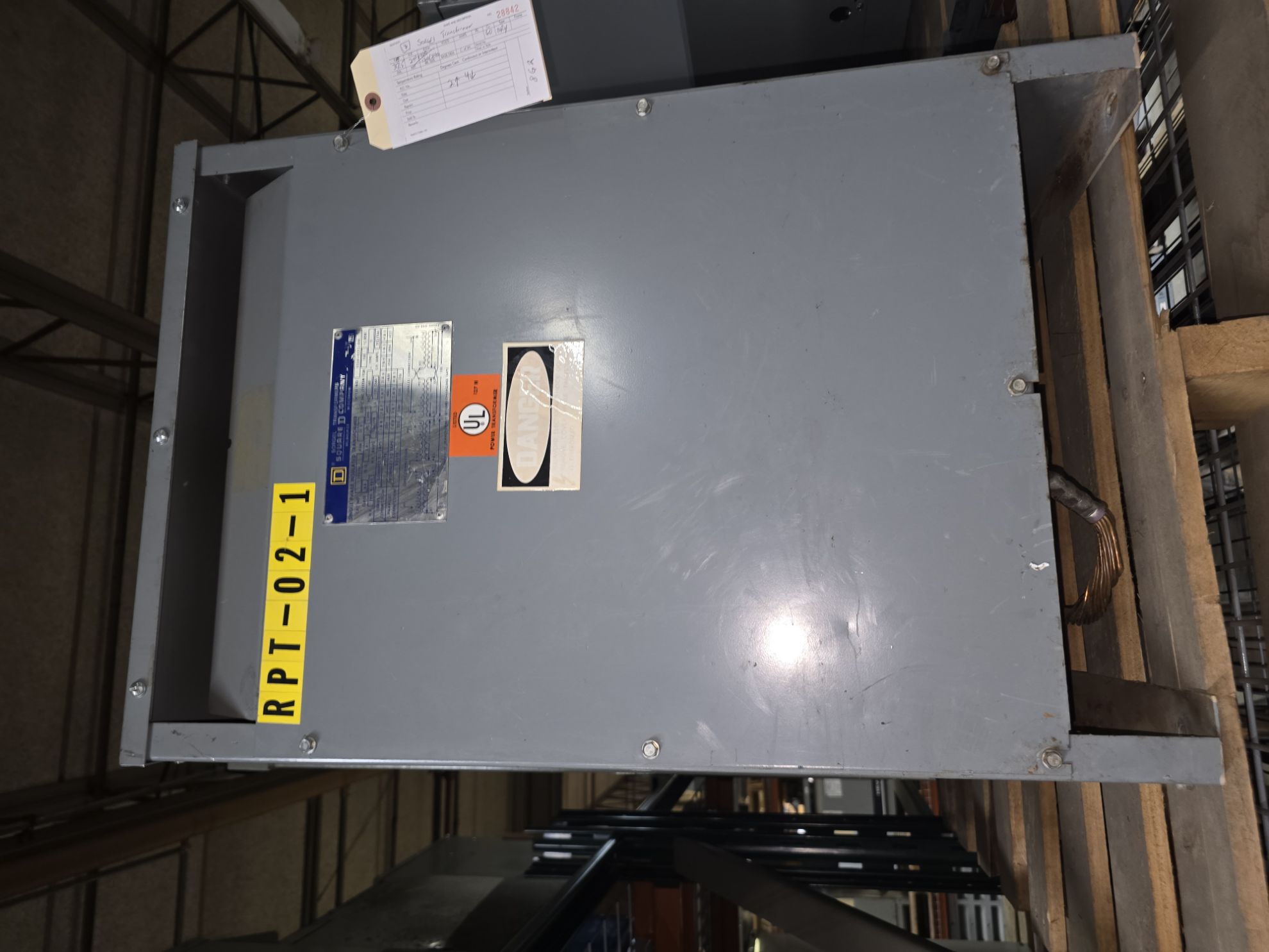 Picture of Square D Low Voltage Dry Type Transformer | 37.5 KVA 240x480-120/240 Volt | 1 Phase NEMA 1 R&G