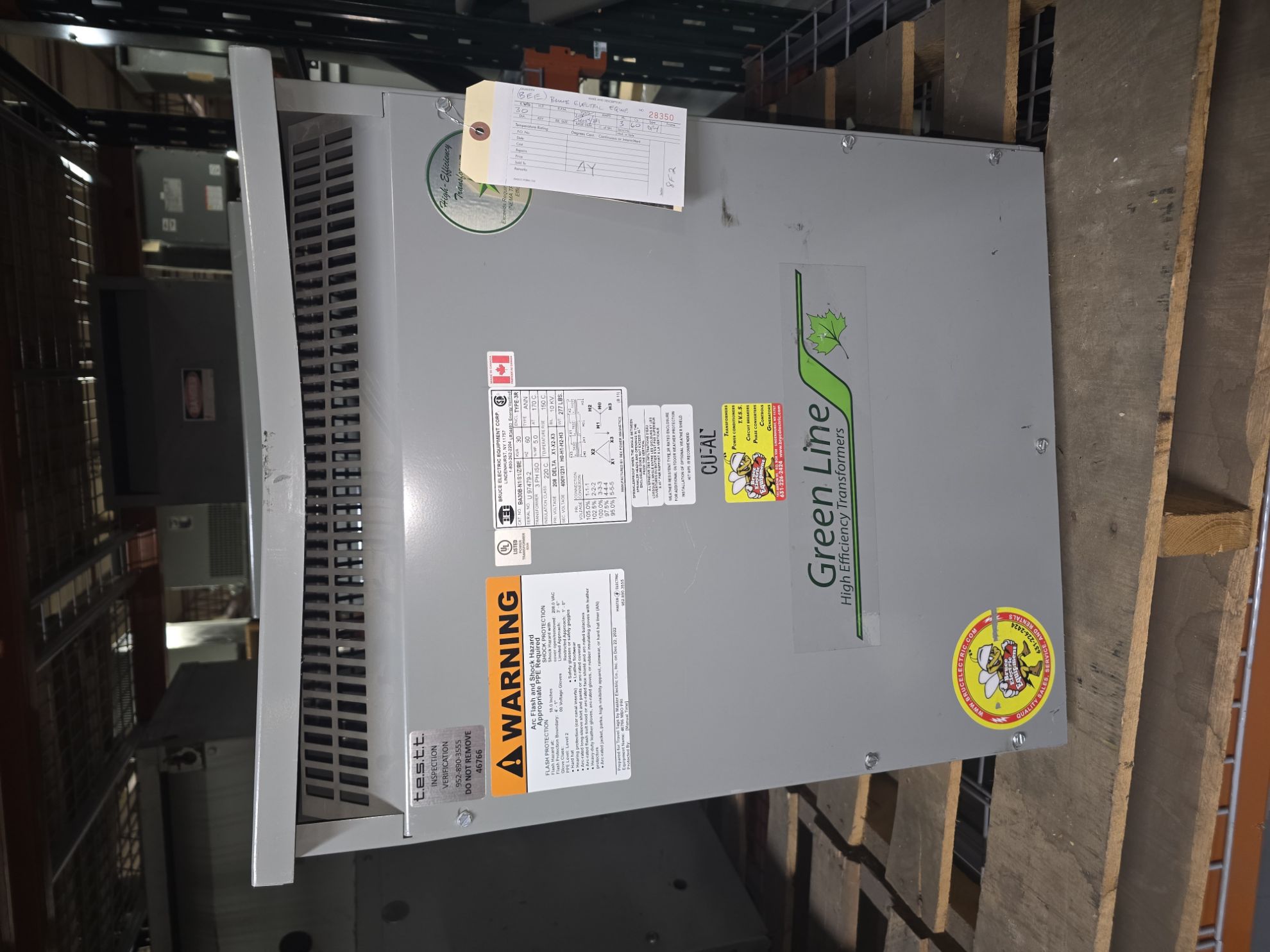 Picture of Bruce Electric Low Voltage Dry Type Transformer | 30 KVA 208-400Y/231 Volt | 3 Phase NEMA 3R R&G