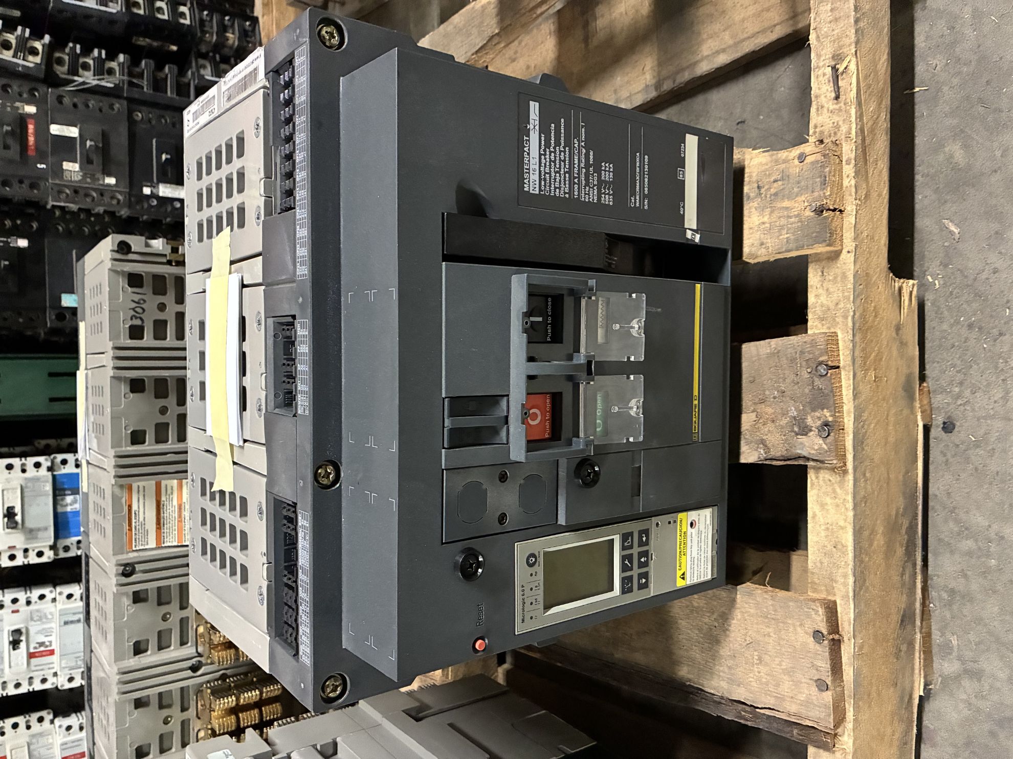 Picture of Square D MasterPact NW16L1 Circuit Breaker 1600 Amp 600 Volt AC M/O D/O