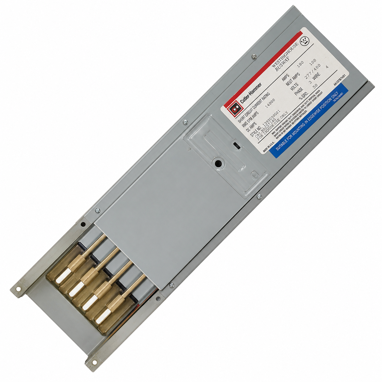 Picture of Cutler-Hammer Bus Duct ST13G | 100 Amp 600 Volt | 3 Phase 3 Wire W/ GRND R&G