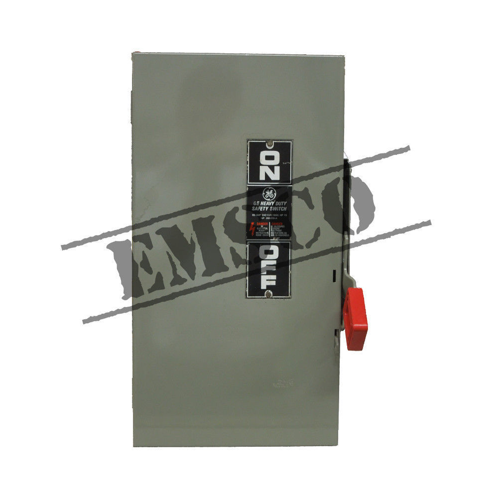 Picture of General Electric 60 Amp 600 Volt Fusible Safety Switch R&G